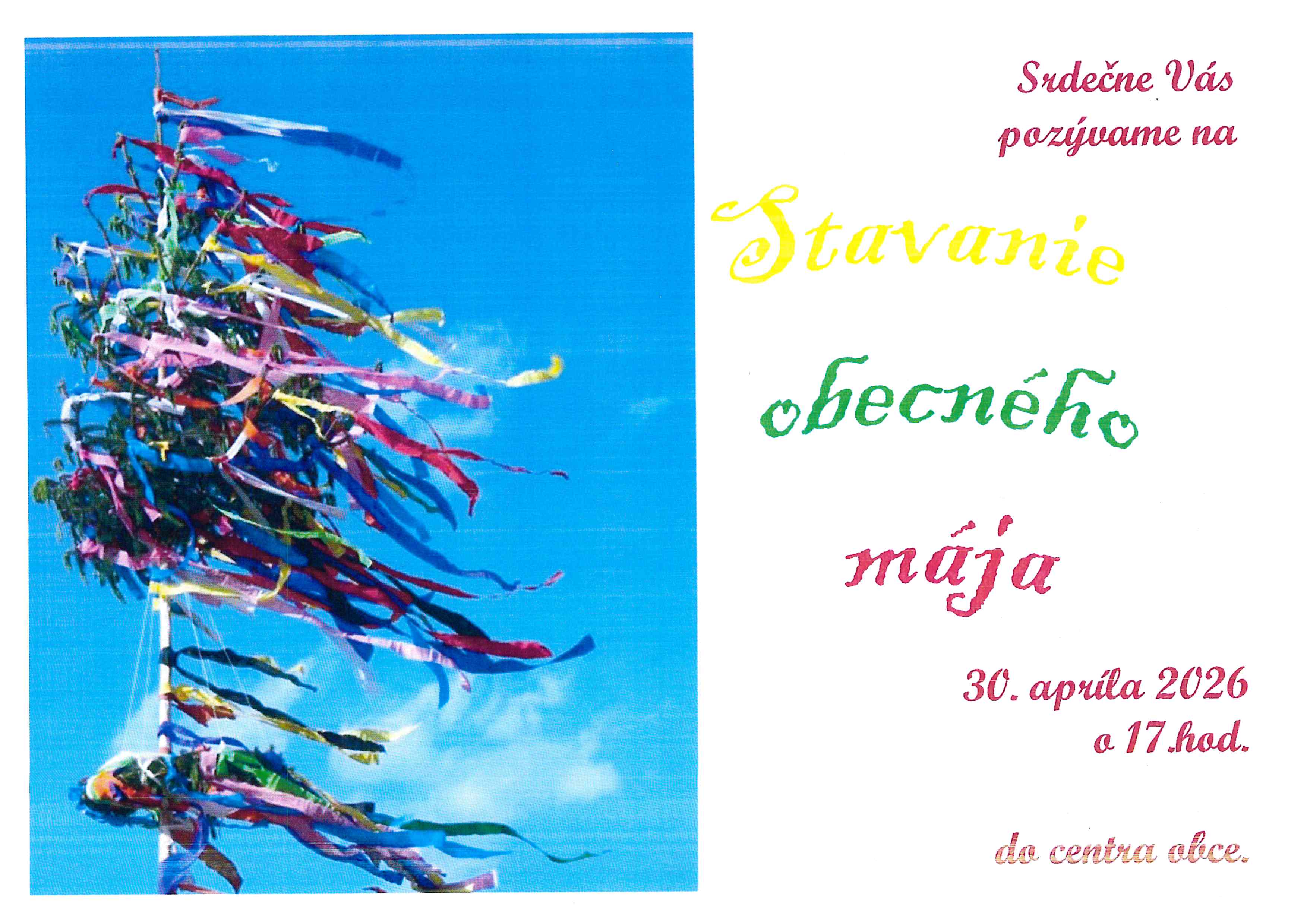 Stavanie obecného mája