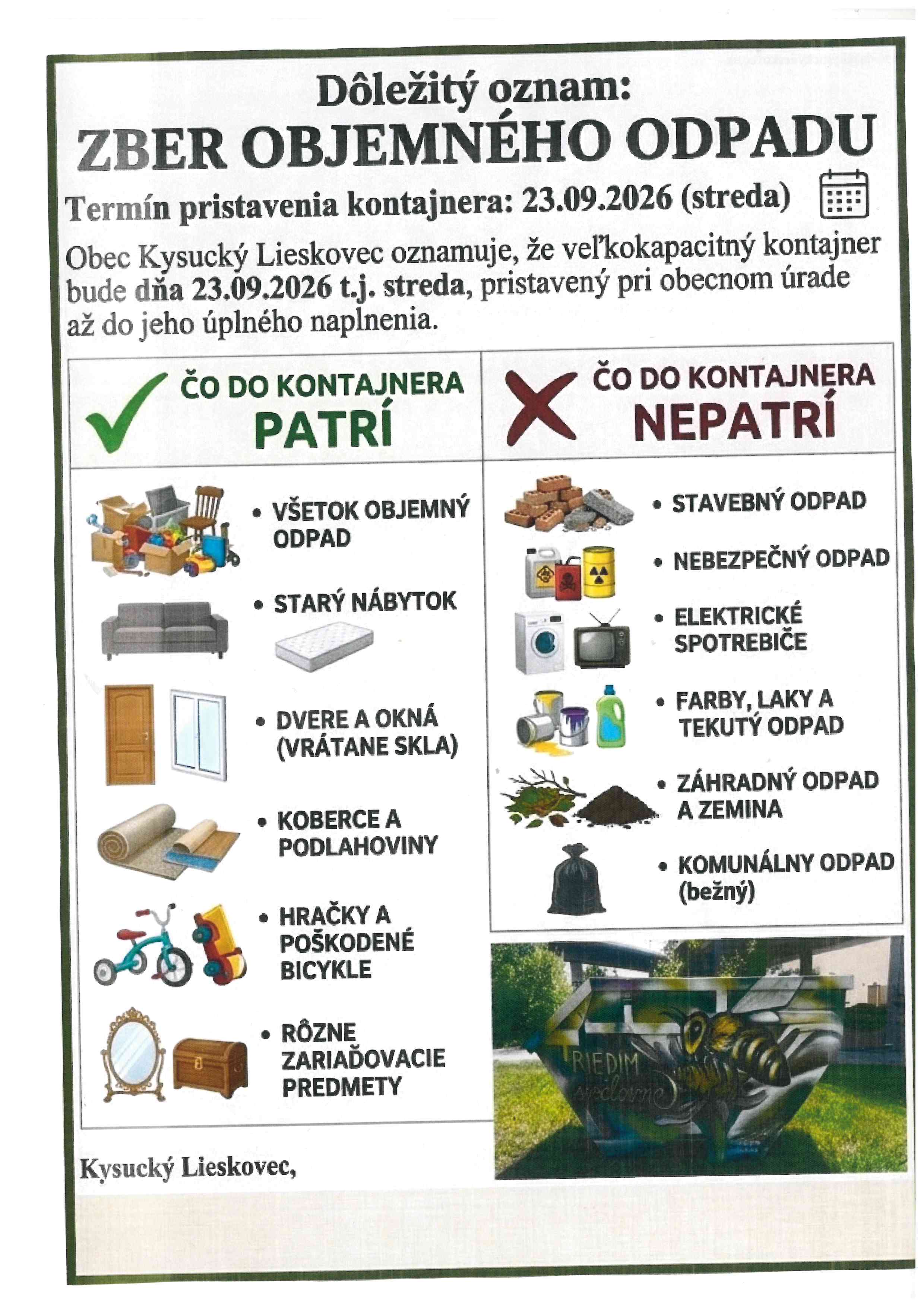 veľkoobjemový kontajner